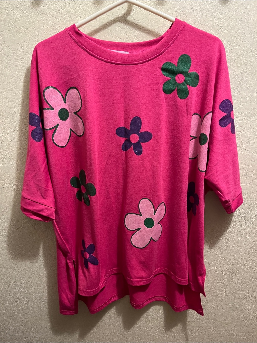 Woman’s Pink Floral Tee Shirt